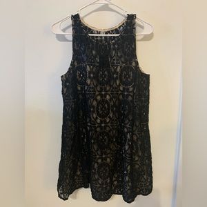 Free People Black Lace Dress